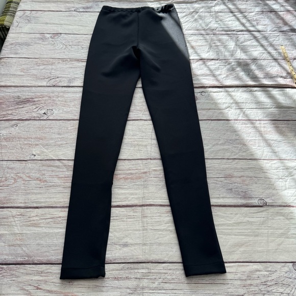 Amanda Uprichard Slim Ponte Pants Ankle Zip Moto Black Size Large - Picture 3 of 9
